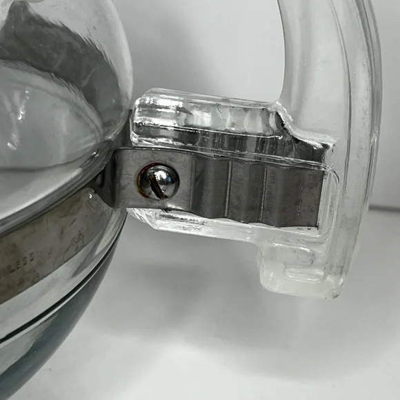 Retro MCM Pyrex Flameware 7756-C-A-3 Glass Tea Pot With Lid Cup Made In USA - Picture 2 of 16